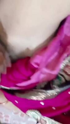 Sissy Crossdresser - Indian sissy crossdresser in saree playing with dick xh - ashemaletube.com - India