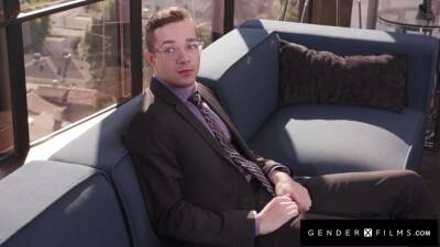 GenderXFilms - Sexy Trans Boss Reprimands Hunk Employee - hotmovs.com