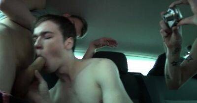 For - Sexy gay lad invites one sissy lad for hardcore car sex - drtuber.com