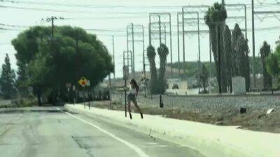 Super tight TS hitchhiker gets analed by the car driver - drtvid.com