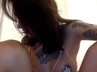 whore teases bulging underwear on webcam - ashemaletube.com