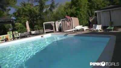 For - Ultimate pleasure for Raphaella by the pool - Pinko TGirls - hotmovs.com