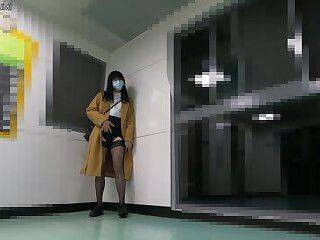 Shinoda hakumi - HA29After working overtime, anal masturbation outside the office! Cum on black stockings! - ashemaletube.com