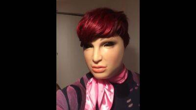 Pink - Naughty Nadia (trans, crossdressing, feminization, transformation, female mask, garters, high heels) - pornhub.com